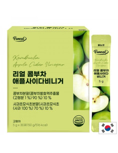 Ферментирала комбуча и ябълков оцет – освежаваща напитка Контрол на кръвната захар, апетита и теглото 30 сашета