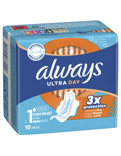 ALWAYS ТТ Ултра Нормал, Размер 1, дамски превръзки, 10 бр.