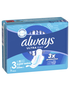 ALWAYS ТТ Ултра Супер Екстра, Размер 3, дамски превръзки, 7 бр.
