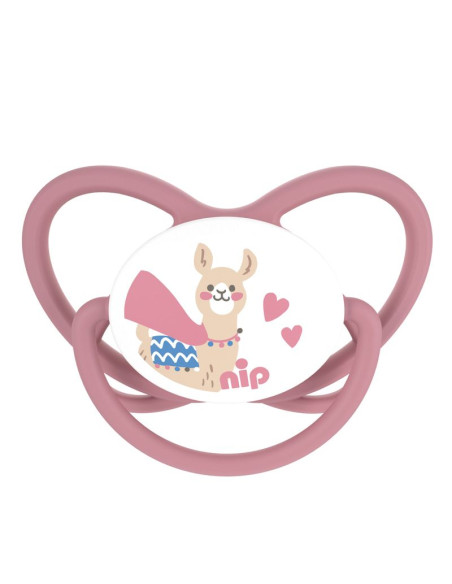 Залъгалки NIP Butterfly, 0-32 месеца, 2 бр., с плосък вал, каучук