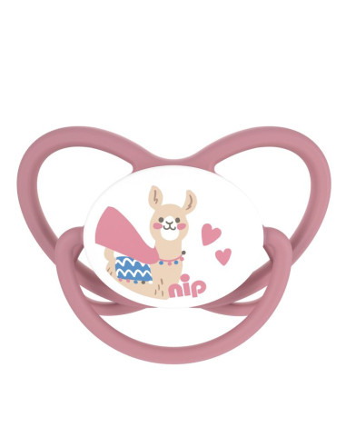 Залъгалки NIP Butterfly, 0-32 месеца, 2 бр., с плосък вал, каучук