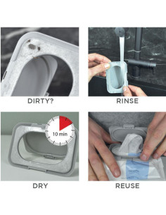 Многократен капак за бебешки мокри кърпички Dooky 2