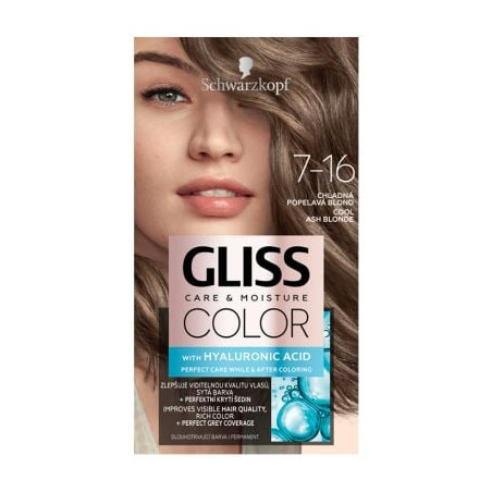 Gliss Color 7-16  Студено пепелно рус