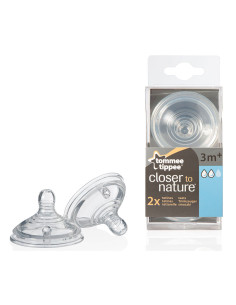 Силиконови биберони за хранене Tommee Tippee Natural Start Medium, 2 капки, 2 броя 2