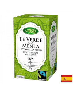 Зелен чай с мента БИО 20 филтърни пакетчета