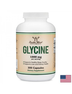 Глицин - за черния дроб, бъбреците, нервната система и мускулите 500 mg, 300 капсули