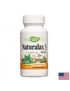 Натуралакс 3 - нежен натурален билков лаксатив Природна подкрепа при запек 100 V капсули
