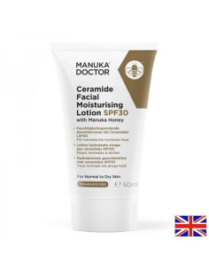 Хидратиращ лосион за лице със серамиди и мед от манука SPF30, 50 ml