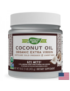 Кокосово масло оргáник - 62- MCT За кулинарна, диетична и козметична употреба 474 ml