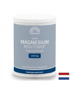 Мускулна, сърдечна и нервна система Магнезий (бисглицинат) веган 220 mg x 200 g прах