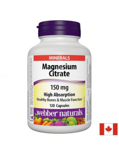 Magnesium Citrate High Absorption Магнезий цитрат с висока абсорбация 150 mg 120 капсули