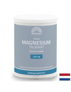 Мускулна, сърдечна и нервна система Магнезий (таурат) веган 240 mg x 250 g прах