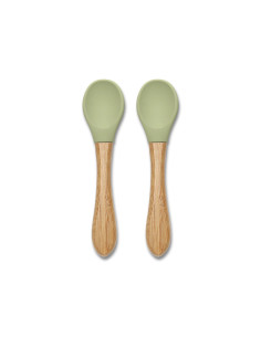 Lorelli - Силиконови лъжички с бамбук 2 бр, fresh green 2