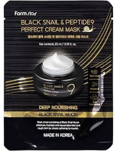 FarmStay Black Snail - Peptide9 Perfect Cream Mask