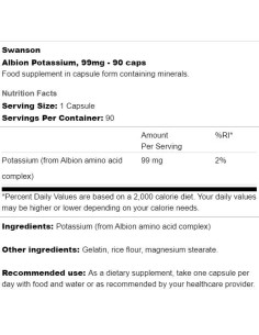Albion Potassium 99 mg 2