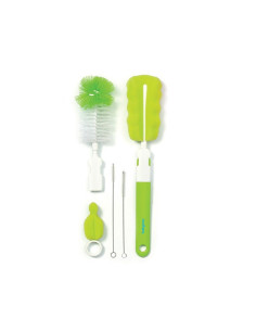 Комплект четки за шишета и биберони Babyono, зелен