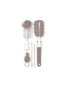 Комплект четки за шишета и биберони Babyono, сив