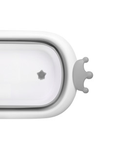 Lorelli - Сгъваема бебешка вана с оттичане Royal 83 см, сива 2