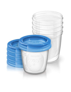 Контейнери Philips AVENT за съхранение на кърма 5бр./180 мл.