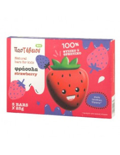 Барчета за деца Ягода - био, PasTeleion, 125 г