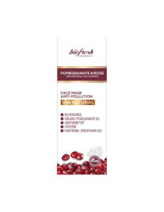 Почистваща маска за лице VIA NATURAL POMEGRANATE AND ROSE 125 ml 2