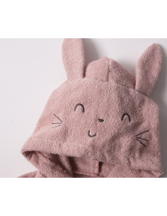 Bebetto - Хавлиен халат с качулка Hello H481DR, момиче, 3-4 г. 2