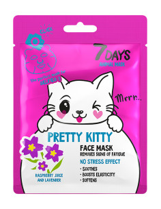 7 DAYS ANIMAL MASK МАСКА ЗА ЛИЦЕ PRETTY KITTY АНТИСТРЕС ЕФЕКТ