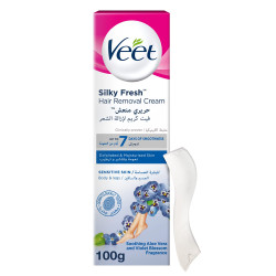 VEET PURE Депилиращ крем за тяло за чувствителна кожа Silk & Fresh 100ml