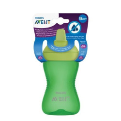 Philips AVENT Неразливаща се чаша с твърд накрайник 300 мл, 18м+, ЗЕЛЕНА SCF804/03