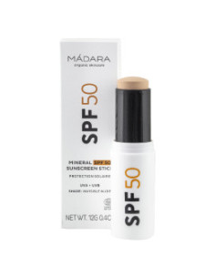 Минерален слънцезащитен стик SPF50, Madara, 12 г