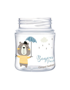 Шише антиколик с широко гърло Canpol Easy Start Bounjour Paris, 120 мл, синьо 2