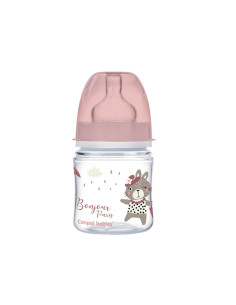 Шише антиколик с широко гърло Canpol Easy Start Bounjour Paris, 120 мл, розово 2