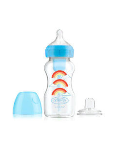 Бебешко шише 2в1 Dr. Browns Options+ PP, 270мл, синьо дъга 2