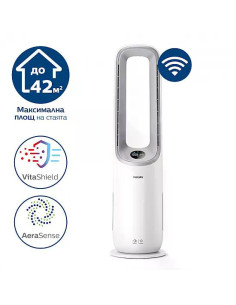 Пречиствател за въздух и вентилатор за охлаждане 2в1 Philips AMF765/10, серия 7000, за стаи до 42 кв.м. 2