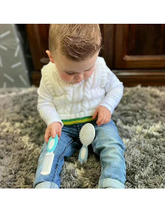 Комплект бебешки гребен и четка за коса Gentle Touch, 0м+ 2