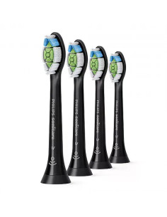 4 броя резервна глава W2 Optimal White Philips Sonicare HX6064/11, черна