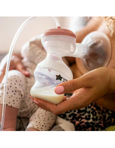 Електрическа помпа за изцеждане на кърма Tommee Tippee Made For Me в комплект с бебешко шише Closer to Nature от 150 мл и с б 2