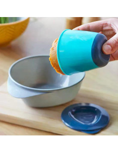 Комплект от 2 броя Големи контейнери за съхранение на храна Tommee Tippee, с вместимост 120 мл, 4м+, за употреба в хладилник  2