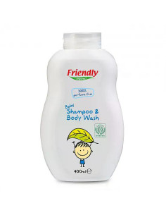 FRIENDLY ORGANIC Бебешки шампоан с органичен овес без аромат, 400мл FR1604