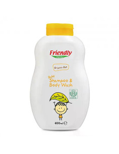 FRIENDLY ORGANIC Бебешки шампоан с органичен овес, 400мл FR1758
