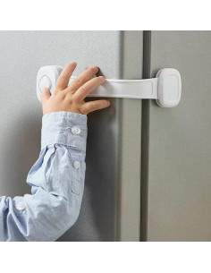 Мултифункционално заключващо устройство с таен бутон за заключване на шкафове и чекмеджета