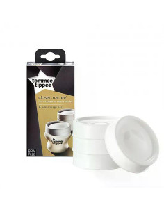 Tommee Tippee Капак за контейнер за съхранение на кърма, 4 бр./оп.