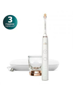 Звукова електрическа четка Philips Sonicare DiamondClean 9000 HX9911/23, с глава „всичко в едно“ A3 Premium, 4 режима, 3 инте