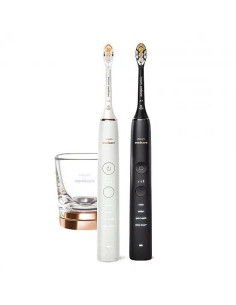 Комплект от 2 бр. звукови електрически четки Philips Sonicare DiamondClean 9000 HX9914/69, с глава „всичко в едно“ A3 Premium 2