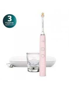 Звукова електрическа четка Philips Sonicare DiamondClean 9000 HX9911/21, с глава „всичко в едно“ A3 Premium, 4 режима, 3 инте