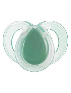 Комплект от 2 бр. ортодонтични залъгалки Tommee Tippee NIGHT TIME със светеща в тъмното дръжка, 18-36м, в бяло и зелено, в ку 2