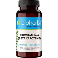 Bioherba Provitamin-A Beta Carotene 2400 mcg [100 капсули, 100 Дози]