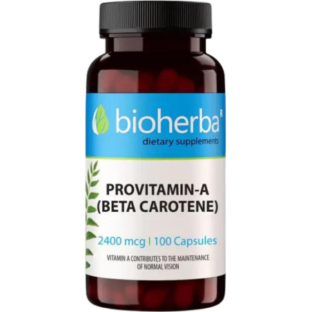 Bioherba Provitamin-A Beta Carotene 2400 mcg [100 капсули, 100 Дози]