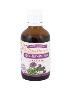 Тинктура от мента, глог и валериана , Lidia Pharma, 50 мл