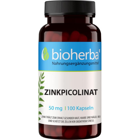 Bioherba Zinc Picolinate 50 mg [100 капсули, 100 Дози]